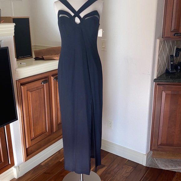 francais Dresses & Skirts - FRANCAIS  BY HUEY WALTZER BLACK LONG FORMAL DRESS